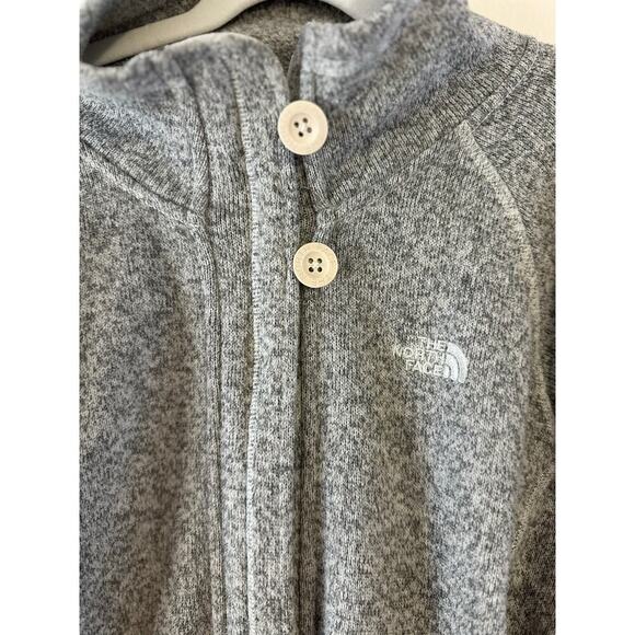 The North Face Womens Crescent Full Zip Button Detail Grey Jacket Size Large - Picture 4 of 9